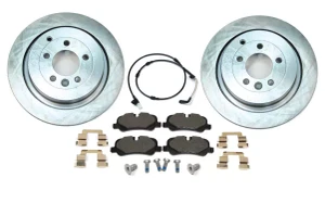 Rear Brake Rebuild Kit, Includes Genuine Pads, Standard Rotors And Hardware, For Land Rover LR3 (V8 Only)