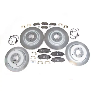 Brake Rebuild Kit, Front And Rear With Genuine Rotors And Pads For Land Rover LR4 (From Vin # AA547441 On)
