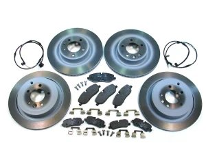 Brake Rebuild Kit, Front And Rear, Includes Genuine Pads, Genuine Rotors, Brake Wear Sensors, And Retainer Springs, For Range Rover Sport, 2006 - 2009