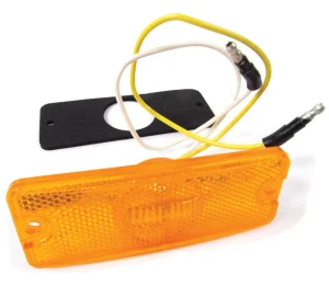 LED Front Side Marker Lamp Assembly AMR2036, Amber, For Land Rover Defender 90 And 110, And Series 3 (See Fitment Years)