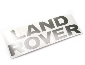 Hood Decal, 'Land Rover' Text, Dark Charcoal, For Land Rover Discovery 1