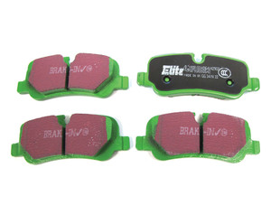 EBC Greenstuff Performance Rear Brake Pads LR055454 Or LR019627 For Land Rover LR3, LR4, Range Rover Sport, And Range Rover Full Size L322 (See Fitment Years)