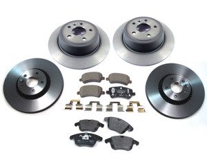 Genuine Brake Rebuild Kit, Front And Rear, Includes Genuine Brake Pads And Rotors, For Land Rover LR2