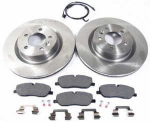 Front Brake Rebuilding Kit, Includes Brake Pads By Textar, Standard Rotors And Replacement Wear Sensor, For Range Rover Sport, Naturally-Aspirated, 2006 - 2009