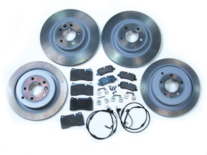 Genuine Brake Rebuild Kit Front And Rear, Includes Genuine Pads, Genuine Rotors, Wear Sensors And Retainers, For Range Rover Sport Supercharged