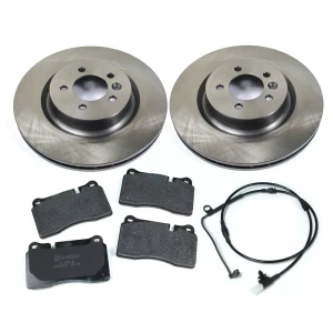 Front Brake Rebuild Kit, Includes Genuine Pads, Standard Rotors, And Brake Wear Sensor, For Range Rover Sport Supercharged, 2006 - 2009