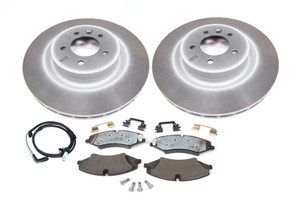 Front Brake Rebuild Kit With Genuine Pads, Rotors, Wear Sensor, And Clips, For Range Rover Sport, 2010 - 2013