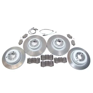 Brake Rebuild Kit, Front And Rear With Genuine Rotors And Pads, And Replacement Wear Sensors, For Range Rover Full Size Supercharged L322, 2010 - 2012