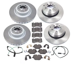 Brake Rebuild Kit, Front And Rear With Genuine Brake Pads, Standard Rotors, And Replacement Wear Sensors, For Range Rover Full Size L322 Supercharged, 2010 - 2012