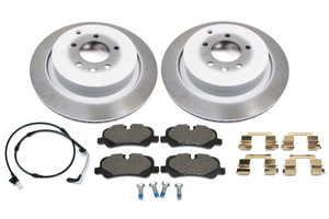 Brake Rebuild Kit, Rear, With Genuine Pads And Rotors For Range Rover Sport From Vin # AA256676 - On