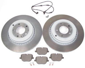 Rear Brake Rebuilding Kit For Range Rover Sport Supercharged 2010 - 2013, Includes Genuine Pads And Rotors And Replacement Wear Sensors