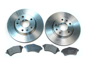 Front Brake Rebuilt Kit For Land Rover Freelander 2002 - 2005, Includes Brake Pads By Lockheed And 277mm Diameter Standard Rotors