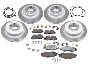 Brake Rebuild Kit Front And Rear (Genuine Rotors And Pads): LR4 V8 5.0 Liter 2010 Only