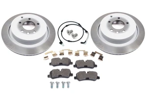 Genuine Rear Brake Rebuilding Kit, Includes Brake Pads, Rotors, Wear Sensor And Locator Screws, For Land Rover LR4, 2010 Only (See Fitment Notes)