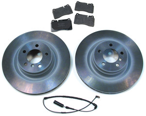 Front Brake Rebuilding Kit, Includes Genuine Pads, Genuine Rotors And Replacement Wear Sensor, For Range Rover Full Size Supercharged L322, 2006 - 2009