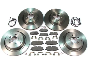 Brake Rebuilding Kit, Front And Rear, With Textar Pads, Standard Rotors, Replacement Wear Sensors And Hardware, For Range Rover Full Size L322, 2006 - 2009