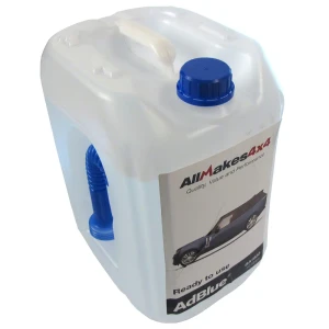 Diesel Exhaust Fluid DEF SCR LR072258, Original Equipment By AdBlue, Bulk 2.6-Gallon / 10-Liter Container With Spout, For Land Rover Discovery 5, Range Rover Sport, Velar, And Evoque, Diesel Vehicles Only (See Fitment Years)