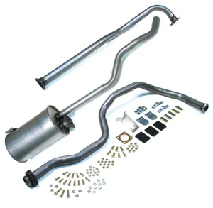 Exhaust System 2.25 For Land Rover Series 2, 2A, And 3, 88-Inch Standard, Left Hand Exit
