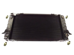Radiator ESR3687, Metal Tank, For Land Rover Discovery I And Range Rover Classic 1995-Only, Includes 4 Oil Cooler Pipe Adapters (See Fitment Notes)