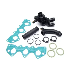 Complete Engine Thermostat Kit PEM00003 With Gaskets, Original Equipment, For Land Rover Freelander 2002 - 2005