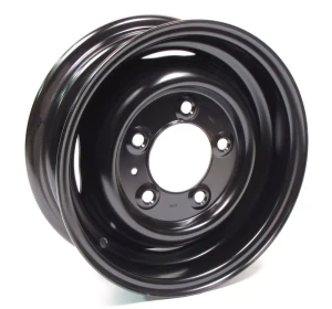 Steel Wheel, 16 x 5.5-Inch, Steel, Black, Tube-Type, For Land Rover Series 2, 2A And 3 (88 And 109)