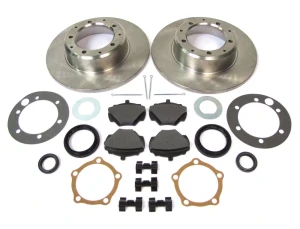 Rear Brake Rebuilding Kit, Includes Standard Rotors And Pads With Hardware And Seals, For Land Rover Discovery I