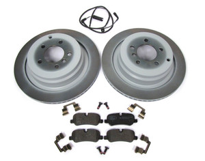 Genuine Rear Brake Building Kit For Range Rover Full Size L322, 2006 - 2009, Includes Genuine Pads With Retainer Springs, Rotors And Wear Sensor