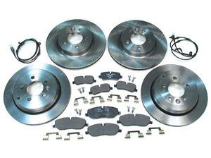 Complete Brake Kit, Front And Rear, Includes Genuine Pads With Pins And Clips, Standard Rotors And Replacement Wear Sensors For Land Rover LR3 V6