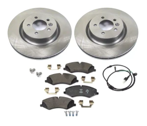 Front Brake Rebuild Kit, Includes Genuine Pads, Standard Rotors, Wear Sensor, And Hardware, For Land Rover LR4 (See Fitment Years)