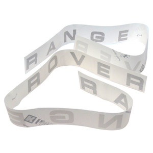 Front Or Rear Body Decal, 'RANGE ROVER' Text In Silver, For Range Rover Classic, 1987 - 1993