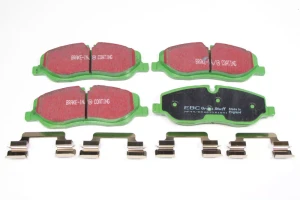 EBC Greenstuff Performance Front Brake Pads With Retainer Springs SFP500010 For Land Rover LR3, Range Rover Sport And Range Rover Full Size L322 (See Fitment Notes)