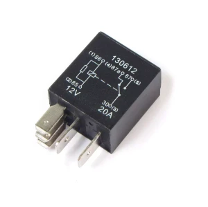 Relay YWB500200, Black 20A, 5 Pin Micro, For Land Rover LR3, LR4, Range Rover Sport, And Range Rover Full Size (See Fitment Years)