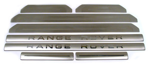 Genuine Sill Scuff Plate Kit, Stainless Steel With 'Range Rover' Logos, For Range Rover Sport 2006 - 2009