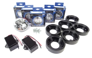 Rear Light LED Upgrade Kit By Wipac, 6 Clear Lamps For North American Spec Defender 90