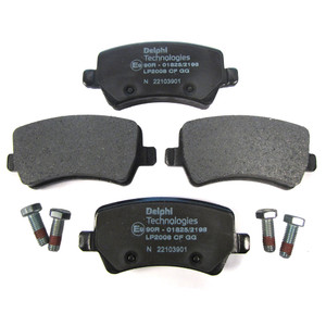 Rear Brake Pads LR134695 Or LR043285, Original Equipment By Delphi, For Land Rover LR2 And Range Rover Evoque (See Fitment Years)