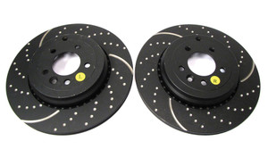 Rear Brake Rotors By EBC, Pair, For Range Rover Sport Supercharged 2010 - 2013