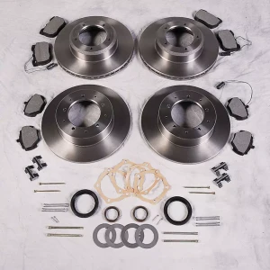 Brake Rebuilding Kit, Front And Rear, For Land Rover Discovery I, Includes Rotors, Pads, Hardware And Seals