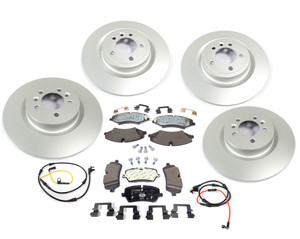 Brake Rebuild Kit, Front & Rear, Includes Genuine Pads And Standard Rotors And Wear Sensors, For Range Rover Sport V6 3.0L Supercharged, 2017 - 2019