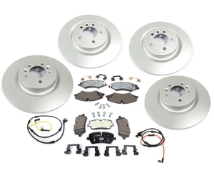 Brake Rebuild Kit, Front & Rear, Includes Genuine Pads And Standard Rotors And Wear Sensors, For Range Rover Sport V6 3.0L Supercharged, 2017 - 2019