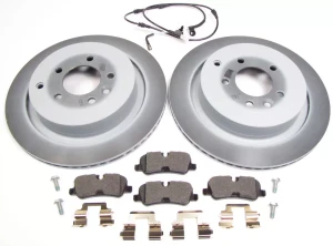 Rear Brake Rebuild Kit With Genuine Rotors And Pads For Land Rover LR4 (Vehicles With Vin # From AA547441 On)