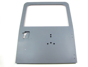 Silver Door Assembly Rear W/Bracket Holes For Spare Wheel: Defender 90 & 110 - ALR6851