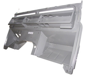 Replacement Galvanized Bulkhead Firewall By Shielder 345879LHD, For Land Rover Series 2A, 1967-1971 Negative Earth, Left Hand Drive North American Spec