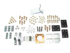 Exhaust Hanging Kit With Bolts, Brackets And Clamps, For Land Rover Series 2, 2A And 3, 88-Inch Models With Left Hand Exhaust Exit