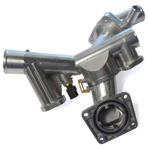 Aluminum Engine Thermostat And Housing Assembly LR005631 (Includes Thermostat) For Land Rover LR3 And Range Rover Sport, 2005 - 2009 (See Fitment Notes)