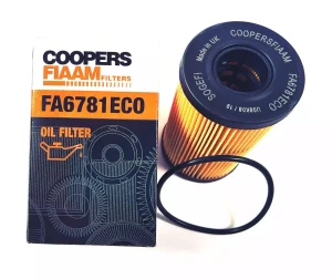 Oil Filter With Gasket LR073669 By COOPERSFIAAM, For Land Rover Discovery Sport, Defender 90 And 110 New Generation L663, Range Rover Evoque, And Range Rover Velar (See Fitment Years)