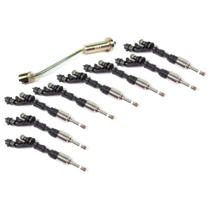 Fuel Injector Kit, Set Of 8 Original Equipment LR105439 Injectors By BOSCH With Injector Removal Tool, For Land Rover LR4, Range Rover Sport, And Range Rover Full Size (See Fitment Years)