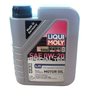 1 Liter Fully Synthetic Engine Motor Oil SAE 0W-20 Special Tec LR With Additives By LIQUI MOLY, For Land Rover LR4, Discovery 5, Discovery Sport, Defender 90, 110 & 130, Range Rover Sport, Range Rover Full Size, Velar, And Evoque (See Fitment Years)