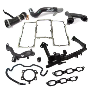 Genuine Engine Coolant Hose And Tube Repair Kit With Gaskets For Land Rover LR4, Range Rover Sport, And Range Rover Full Size L405 With V6 3.0L Engines (See Fitment Years)