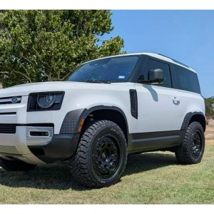 Custom Alloy Wheels, Fully Forged, Set of Four, 20 x 9 Inches By Iconisus, Satin Black, For Land Rover Defender 90, 110, 130 New Gen L663 (See Fitment Years)