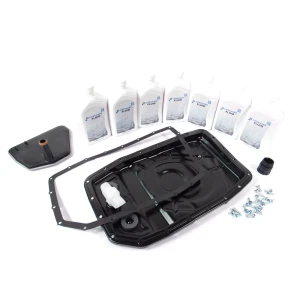 Transmission Filter Service Kit: Conversion Upgrade With Replacement Filter, Pan, ZF Lifeguard 6 Fluid And Easier Installation Process, For Land Rover LR3, LR4, Range Rover Full Size And Range Rover Sport